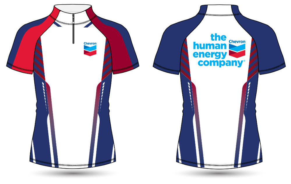 Women's Bike Jersey- Chevron Design