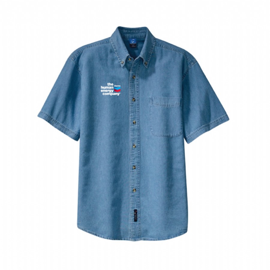Men's Apparel | Men's Short Sleeve Denim Shirt | 50131-0