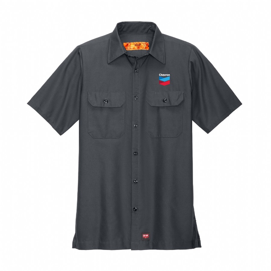 Men's Apparel | Red Kap Short Sleeve Solid Ripstop Shirt | 50136