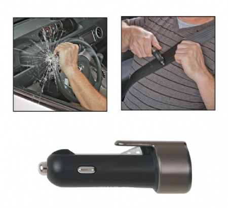 Car Charger With Escape Safety Tool #2