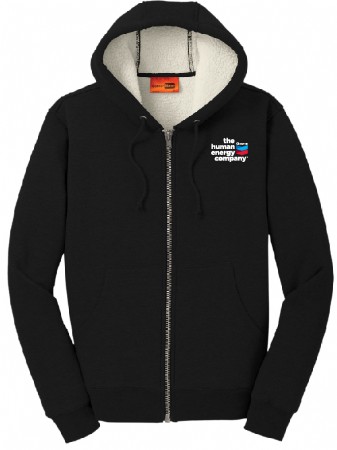 CornerStone Sherpa-Lined Hooded Fleece Jacket #3