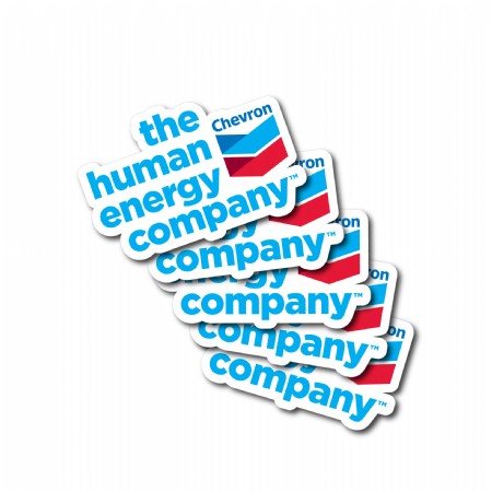 Chevron Human Energy Decal (pack of 5)